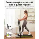 HadMax Tapis de course avec réglage d’inclinaison, 3,0 CV, tapis de course sous bureau avec poignées pliables, télécommande magnétique compacte, supporte jusqu’à 136 kg, pour bureau à domicile image 2