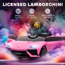 AIYAPLAY Licensed Lamborghini Electric Cars for Kids, 12V Battery Powered Ride On Car with Remote Control, Suspension, MP3, H image 6