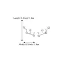 Ever Faith Virgo Zodiac Constellation Cubic Zirconia Stud Earrings image 3