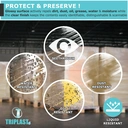 Triplast Pallet Wrap  400mm x 250m, 17mu Clear 1 Roll image 2