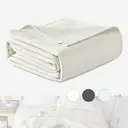 WOLTU Tagesdecke 220x240 cm, 100% Baumwollsteppdecke, Waffeldecke für Schlafzimmer, Wohnzimmer, Sofabezug, Creme image 2