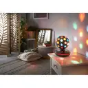 GLOBAL GIZMOS Table Lamp Party Ball Rotating Black/Multicolour Large image 3