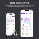 FitAlly Smart Ring Fitness Tracker, Titanium Health Monitoring Ring with Heart Rate, Blood Oxygen, Sleep Tracker & HRV, Activity & Calorie Tracking, Bluetooth 5.1 Smart Ring for iOS & Android, Silver Size 10 image 3