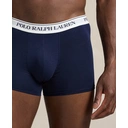 Ralph Lauren Classic Stretch-Cotton Trunk 3-Pack - Navy/Navy Aopp/Navy image 4