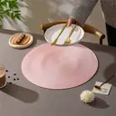 PP Round Placemat
Light Pink，Set of 6 Round Braided Placemats Table Mats for Dining Tables Washable Non-Slip Place Mats 15 inch for Home Decoration image 1