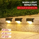 Vivreal Solar Deck Lights 12 Pack Automatic Outdoor Waterproof LED Lights for Fence Step Railing Garden， Warm White， TYD-001, New Year Sale , Top gift picks image 2