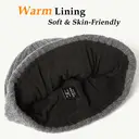 TOP-EX 100% Merino Wool Beanie Fleece Lined Hat Watch Cap for Cold Weather Winter Warm M/L Grey image 3