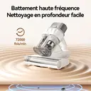 ochama Aspirateur anti-acariens avec stérilisation UV - Nettoyeur de matelas, compartiments séparés pour la poussière et les acariens, élimination des acariens par lumière UV-C, affichage à l'écran en temps réel, aspiration puissante - Pour literie, tapis, maisons avec animaux domestiques, contrôle des acariens, nettoyage domestique image 1