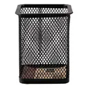 Deli Square Pen Holder, Office Desk Organizer, Black, 1-Unit image 0