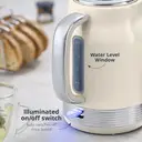 Swan Retro Revive Jug Kettle, 1.7L, Rapid Boil, Easy Pour, 3KW, Vintage, Coated Stainless Steel, Cream with Chrome Accents - SK19025C image 3