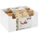 5five Bamboe Organizer - Wit, 5 compartimenten, 18 x 14 x 9 cm image 3