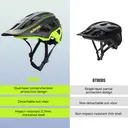 DKONI HS-062 Adult Mountain Cycling Helmet 
Black/Yellow L 56-61cm image 2