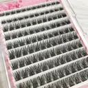 MeoMagic Extensions de cils Classique (sans colle/à pinces) - 10 lignes - WM9 image 1