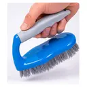 Blue Scrub Brush for Household Cleaning, 145x65mm Base with 20mm Stiff Bristles image 2