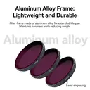 ochama x J.ZAO Action Filter Kit for DJI Action 3/4/5PRO - 4-Piece Set with CPL Polarizer & ND8/16/32 Filters - Camera Accessories image 5