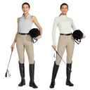 Willit Women's Riding Pants Full Seat Silicone Breeches Equestrian Horseback Riding Tights with Zipped Pocket Khaki S image 3