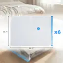 6 Pack Extra Large Vacuum Storage Bags (100×80cm), Reusable Space Saver Bags for King Size Bedding and Jumbo Items image 4