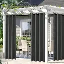 YSTYLE Rideaux occultants pour chambre et salon - Lot de 2 panneaux, rideaux thermiques isolants, 140 x 240 cm, ZGB, Gris image 5