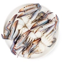ESSENTIAL ROYAL STAR Half Cut Raw Blue Swimming Crab (U10) 1kg image 1