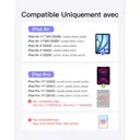 Inateck Housse Clavier magnétique pour iPad Air 11" M4/M3/M2, Air 5e/4e gen 10,9", Pro 11" (1re-4e gen) : Support Cantilever Flottant, rétroéclairage 7 Couleurs et trackpad, AZERTY image 1