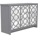 Galano Iris 3 Door Sideboard – Storage Cabinet with Drawers for Living Room, Bedroom & Kitchen, Grey image 0