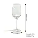 Ju7cer  Wine glass Suitable for Celebrations, Weddings & Parties 350ml image 6
