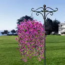 4Pcs 28.7in/72.8cm
Artificial Hanging Flowers for Outdoors Fake Plants Decoration,Faux Silk Colorful Daisy Eucalyptus Realistic for Outside Home Planter Porch Patio Yard Decor(purple) image 6