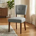 Dining Chairs Oakridge Dark Grey/Walnut 2pcs image 6
