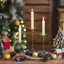 Ensemble de 3 Bobeches en Verre pour Bougeoirs – Protège-Gouttes et Anneaux de Bougies pour Cierges, Capteurs de Gouttes pour Bougie Décorative – Mariage, Fête, Église, Maison (Rond, Bord Doré) image 8