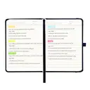 Jubiluu Carnet cartonné A6 premium avec marque-page, pages lignées, 100 g/m² - Bleu marine foncé image 7