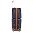24" Medium Check-in Suitcase Lightweight PP Hard Shell Luggage with 4 Spinner Wheels & Built-in TSA Lock – Durable Travel Suitcase (Navy, 66 cm, 60 L) image 1