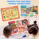 JoyCat Seek & Find Game Books - Preschool Learning Activity for Toddlers & Kids Ages 3-5, Travel Activities Toys for Road Trip Car Airplane, Busy Book Birthday Gifts for Girls and Boys Ages 4-8 image 6