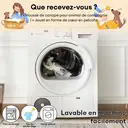 FUNNYFUZZY Tapis protecteur de canapé pour chien et chat tie-dye bleu - Taille S image 6