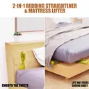 Lot de 4 Outils 2-en-1 pour Soulever le Matelas et Ranger les Draps, Assistant de Literie Gain de Temps pour une Mise en Place Facile image 2