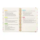 Jubiluu Carnet ligné A5 à spirales et couverture rigide florale - Arc-en-ciel image 7