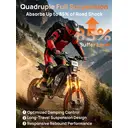 URIFE Vélo électrique 14 pouces, avec batterie amovible 48 V 20 Ah, moteur 80 Nm (vitesse de 25 km/h), autonomie de 50 milles image 5