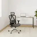 Chaise de bureau ergonomique SIHOO M57 en maille avec support lombaire réglable, accoudoirs 3D, dos haut respirant pour ordinateur (Gris) image 2