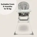 My Babiie MBHC1 Compact Highchair 6 Months - 3 Years (15 kg) Grey Dalmatian image 3