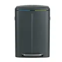 SONGMICSHOME  40L Double Kitchen Bin with Lids, Rubbish Bin, Soft Close with Plastic Inner Buckets, Greenish Grey image 1
