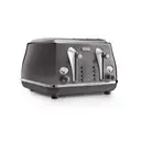 De’Longhi Icona Metallics 4 Slice Toaster, Grey, CTOT4003.GY image 2