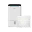 ecoair DD2 Simple Desiccant Dehumidifier – 9 Litres/Day Extraction， Low-Temperature Performance， Lightweight Design， Laundry Mode – White image 1