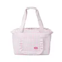 ZEZE Pink Plaid Pet Handbag, Portable Lightweight, Travel Carrier for Small Cats Dogs image 1