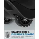 OutdoorMaster Padded Snowboard Bag - Snowboard Bags with Wheels for Air Travel 192*34*18cm Black image 1