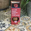 Kent & Fraser Hot Chili Peppers with Coriander & Lime Cheese Biscuits 110g image 2