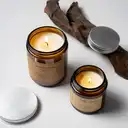 Zooly Silver Lid Cream Jar Scented Candle - Fresh Citrus, 200G, 1PC image 0
