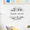 Autocollants de Porte Fleurs Élégantes, Décorations DIY, Fleurs Violettes image 4