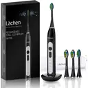 LÄCHEN RM-T8B Brosse à dents électrique sonique avec 4 têtes de brosse - Noir image 0