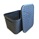 Strata Medium Urban Store Basket with Lid Charcoal Grey 14L image 2