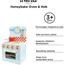 Le Toy Van Wooden Original Kitchen Oven & Cooker Play Set image 4