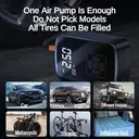 EAFC Wireless Charging Inflatable Pump Portable Small Air Compressor Digital Display Multifunction Pump Air Combination for Car Motorcycle Tire  image 3